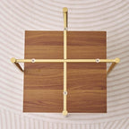 LumFurn Glass End Table, Mid-Century Modern Design Sofa Table, L41 x W21 x H17 - Image 9