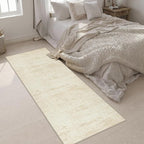 3x8 Washable Runner Rug：Modern Abstract Kitchen Soft Carpet Beige | - Image 5