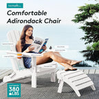 SERWALL Adirondack Chair with Cup Holders - Image 6