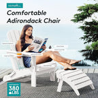 SERWALL Adirondack Chair with Cup Holders - Image 6