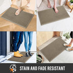 Sturdy Front Door Mat, Absorbent Muddy Dirt Resist Welcome Door Mats Outdoor - Image 4