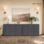 SICOTAS Buffet Cabinet with Storage 109.4" Large Modern Accent Storage Cabinet - Image 9