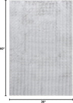 nuLOOM Jeni Silver Checkered Washable Area Rug - Image 2