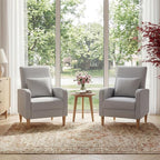COLAMY Mid-Century Modern Upholstered Accent Chair - Image 7