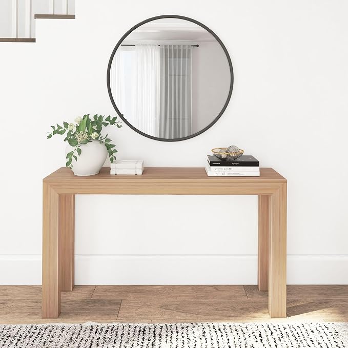 Plank+Beam Modern 56 Inch Console Table, Solid Pine Wood Entryway Table - Image 3