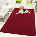 OLANLY Dog Door Mat for Muddy Paws 59x35, Super Absorbent Chenille Mud Mat | Red by OLANLY