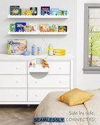 Harwaya Scalloped Nursery Floating Shelves - Image 5