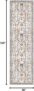 Madane Hallway Runner Rug 3x10 Washable Kitchen Runners 10ft, Low-Pile - Image 2