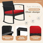 Greesum 3 Piece Patio Furniture Set, All-Weather Imitation Rattan Conversation - Image 3