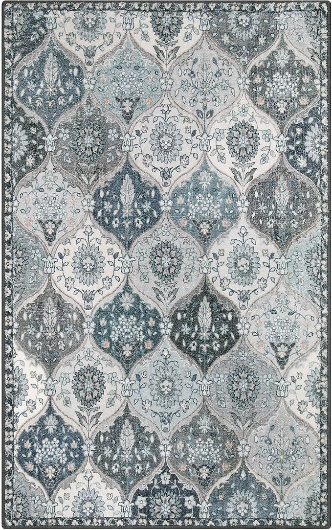Lahome Moroccan Washable Living Room Rug, 5x8 Rugs - Image 8