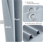 MIULEE Blackout Curtains for Bedroom 2 Panels 40 x 45 Inch Long Light Blue | - Image 4