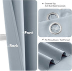 MIULEE Blackout Curtains for Bedroom 2 Panels 40 x 54 Inch Long Light Blue | - Image 4