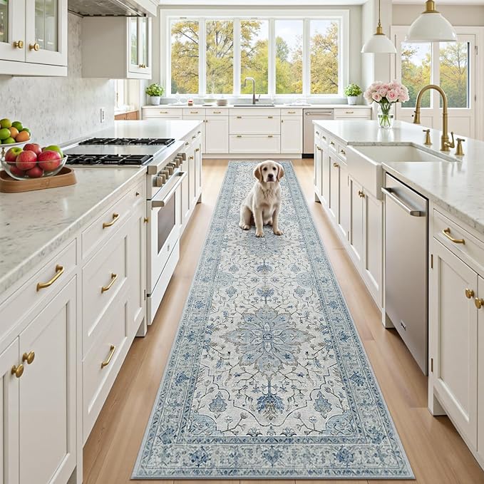 RELEANY Washable Area Rug, Runner 2'x9', Water Repellent, Pet Friendly - Image 2