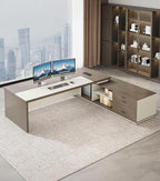 79" L-Shaped Executive Desk - Image 8