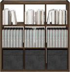 Furinno Cubicle Book Shelf, 9-Cube Bookshelf, Extra Thick Frame Reversible - Image 6