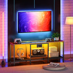 HOOBRO TV Stand with Charging Station to 55 Inches, LED Entertainment Center - Image 3