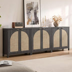 SICOTAS 68" W Rattan Sideboard Buffet Cabinet - Image 8