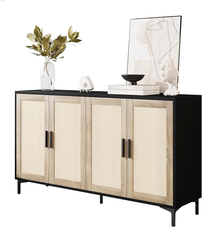 JASIWAY Buffet Cabinet with Storage, Modern Coffee Bar Cabinet Console Table by JASIWAY
