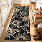 Findosom Hallway Runner Rug 2x6, Non Slip High-Low Textured Floral Washable - Image 8
