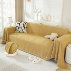 DREAMINGO Modern Minimalism Mustard Yellow Couch Cover Sectional Sofa Covers by DREAMINGO