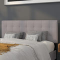 Flash Furniture Bedford Tufted Upholstered Queen Size Headboard in Light Gray by FlashFurniture