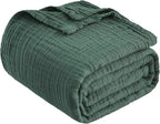 EMME Muslin Blankets for Adults Throw Blanket for Couch Breathable Gauze Soft - Image 7