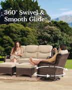 HILLGA Luxury High Back Patio Furniture Set - Image 2