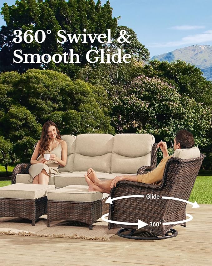 HILLGA Luxury High Back Patio Furniture Set - Image 2