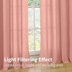YoungsTex Dusty Rose Linen Curtains - Image 4
