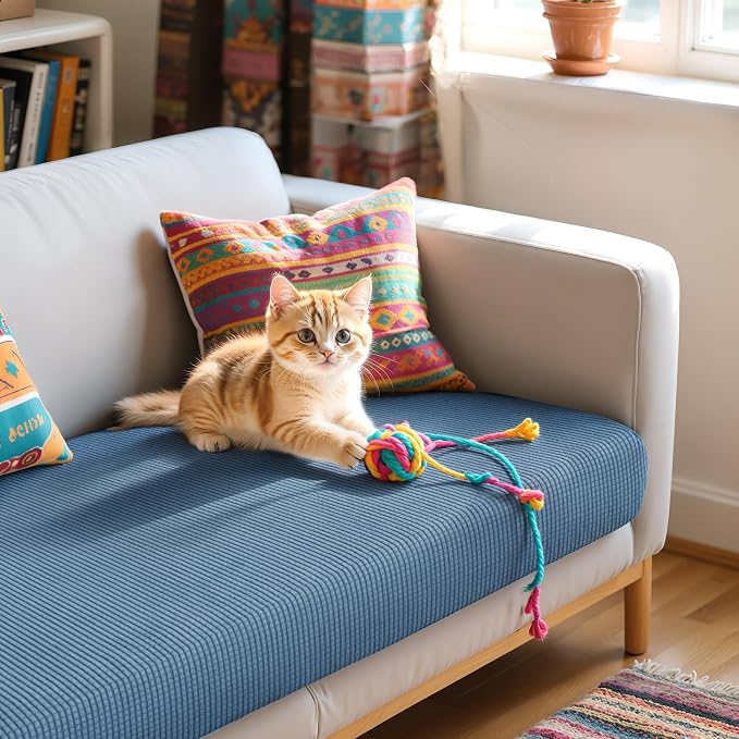 Hokway Couch Cushion Covers Stretch Cushion Covers Sofa Seat Cushion Slipcover - Image 8