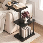 Faesun Swivel Side Table for Couch Arm, Adjustable C End Table for Recliner or by Faesun