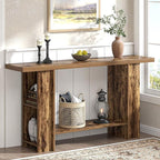 FOLUBAN Console Table for Entryway, Farmhouse Sofa Table by FOLUBAN
