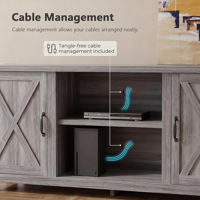 YESHOMY Modern Farmhouse TV Stand - Image 7