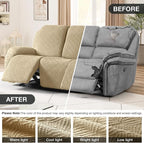 Timeles Recliner Covers for 3 Seater Reclining Couch Covers Sofa Slipcover - Image 4