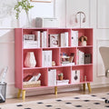 LEYAOYAO 10 Cube Bookshelf, 3 Tier Vintage 55" Wide Bookcase by LEYAOYAO-Findtheshiningpointofyourideallife%EF%BC%81