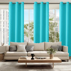 Blackout Curtains for Bedroom, 42 x 84 Inches Long, Turquoise | Thermal - Image 6