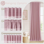 100% Blackout Curtains 120 Inch Length 2 Panels Set - Image 6