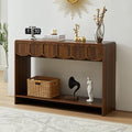 ORRD Console Table with Drawers, Mid-Century 43 Inches Narrow Entryway Tables by ORRD