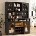 71" Pantry Cabinet, Kitchen Hutch Storage by SOLACEFURNITURE