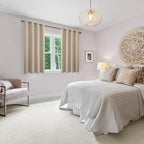 Blackout Curtains for Bedroom, 52 x 54 Inches Long, Taupe 2 Panels | Thermal - Image 6