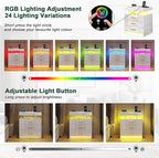 HNEBC LED Night Stand, Nightstand - Image 3