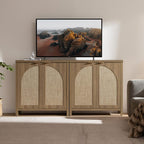SICOTAS 102" W Rattan Sideboard Buffet Cabinet - Image 4