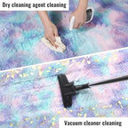 Rainbow Purple Area Rugs for Living Room 5x7 Ft, Plush Adorable Kawaii Rugs | - Image 7