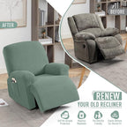 TAOCOCO Recliner Cover 4-Pieces, Recliner Stretch Sofa Slipcover, Recliner - Image 4