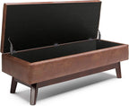SIMPLIHOME Owen Rectangular Storage Ottoman - Image 4
