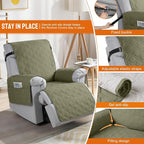 VANSOFY 100% Waterproof Recliner Chair Covers, Recliner Cover Non-Slip Dog - Image 3