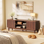PRAISUN 54 Inch TV Stand for 50, 55 Inch TV, Fluted Entertainment Center - Image 9