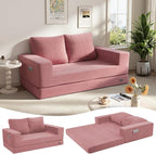 COMAX Convertible Sofa Bed Queen, Folding Fold Out Couch Bed, Floor Futon Couch by COMAX