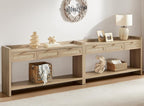 SICOTAS Rattan Console Table Set of 2 by SICOTAS