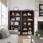 GarveeHome 5 Tier Farmhouse Bookcase, 67.4" Tall Book Shelf - Image 4